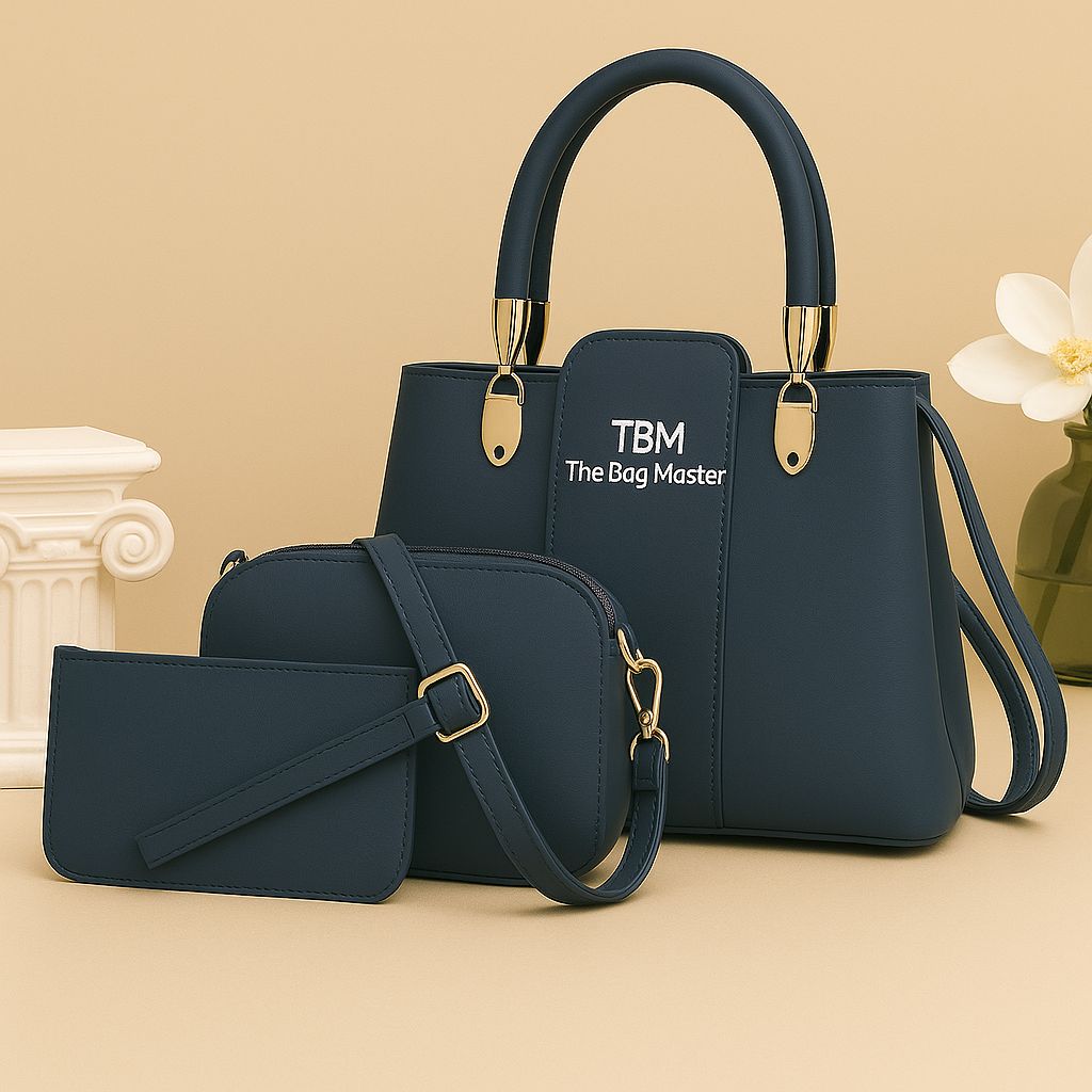 3-Piece Ladies Handbag Set | Elegant Design, Premium Quality, Smooth Finish & Easy Carry