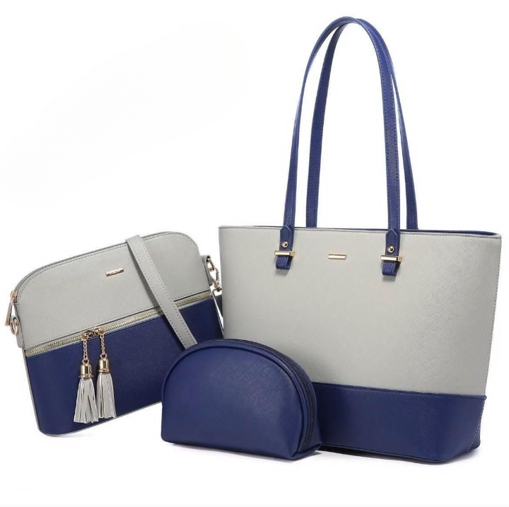 Elegant 3-Piece Tote Handbag Set | Premium Quality Smooth Finish | Easy Carry Daily Fashion Bag