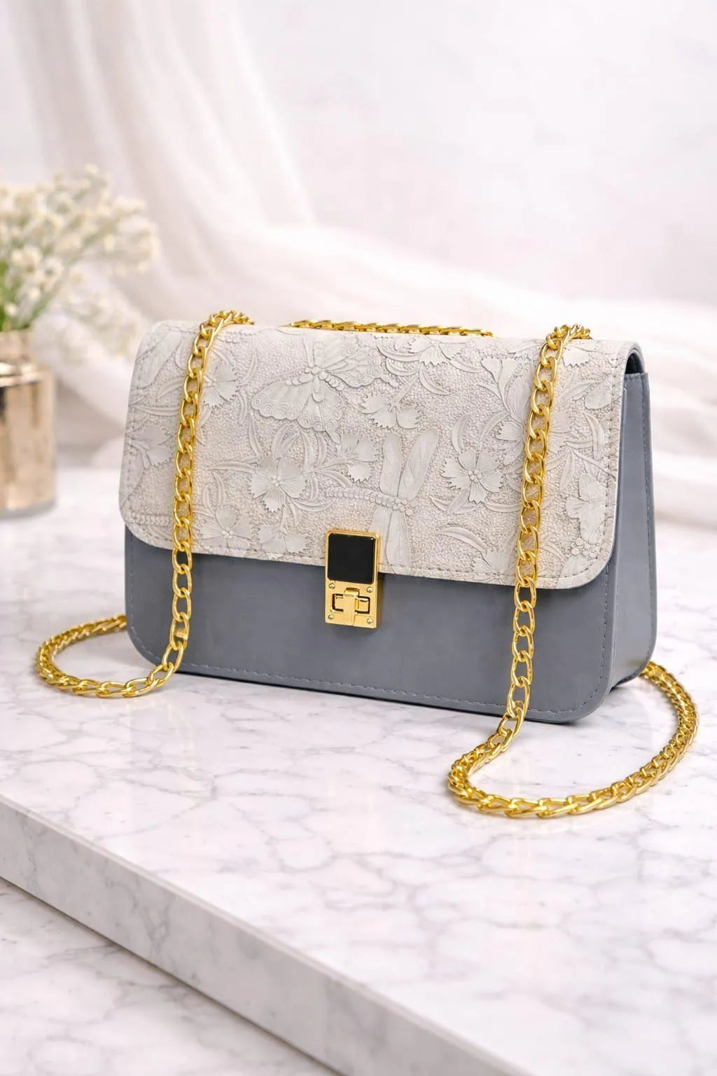 Chain Crossbody Bag for Women & Teens | Stylish Mini Purse with Chain Strap
