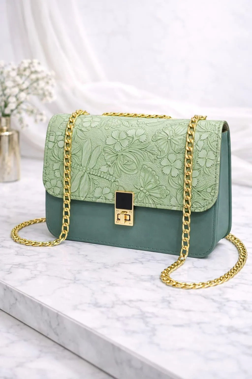 Chain Crossbody Bag for Women & Teens | Stylish Mini Purse with Chain Strap