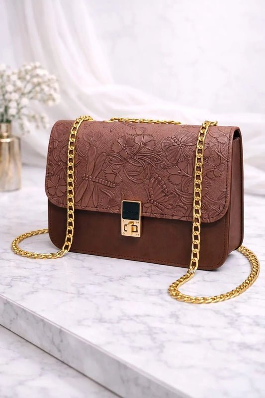 Chain Crossbody Bag for Women & Teens | Stylish Mini Purse with Chain Strap