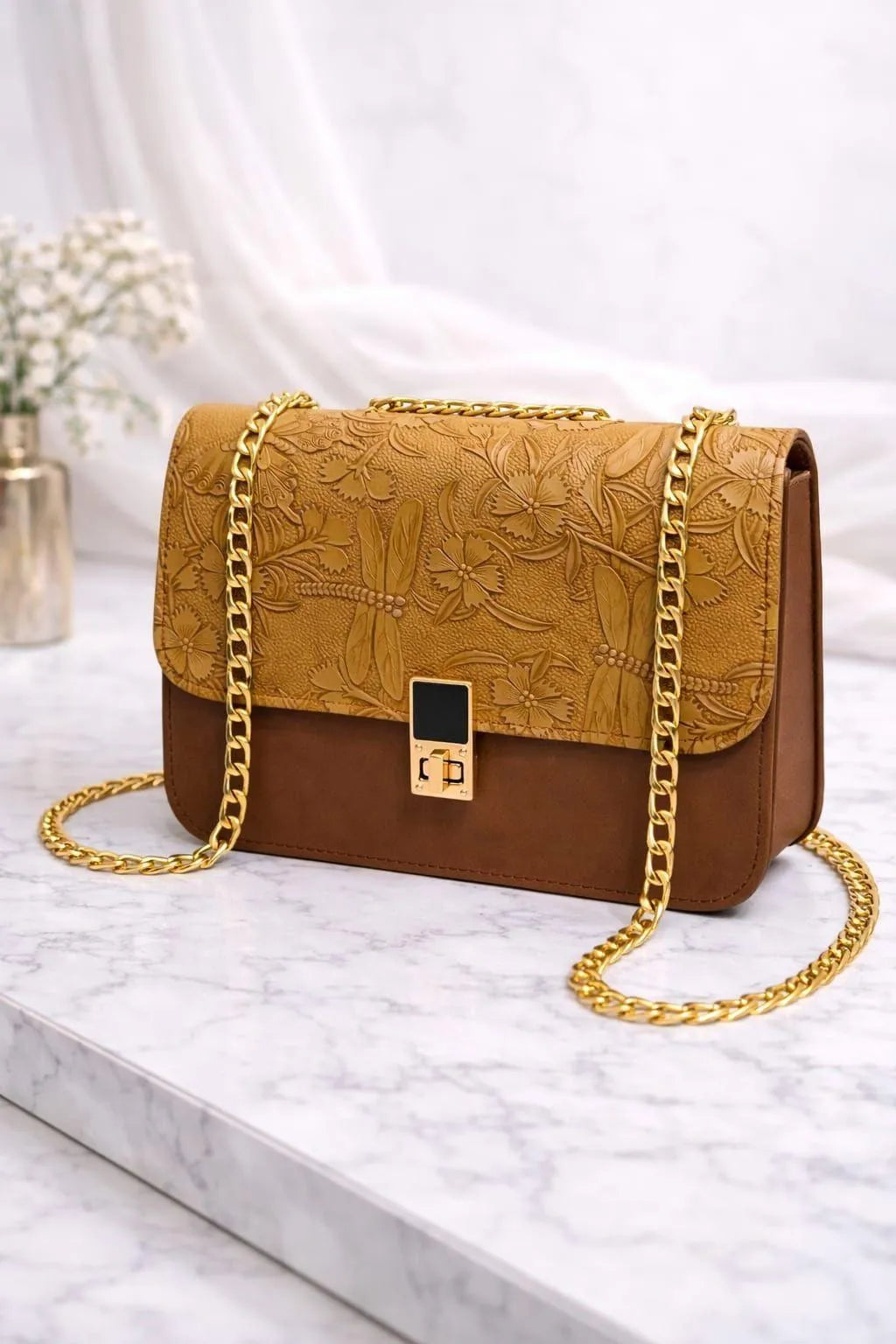 Chain Crossbody Bag for Women & Teens | Stylish Mini Purse with Chain Strap