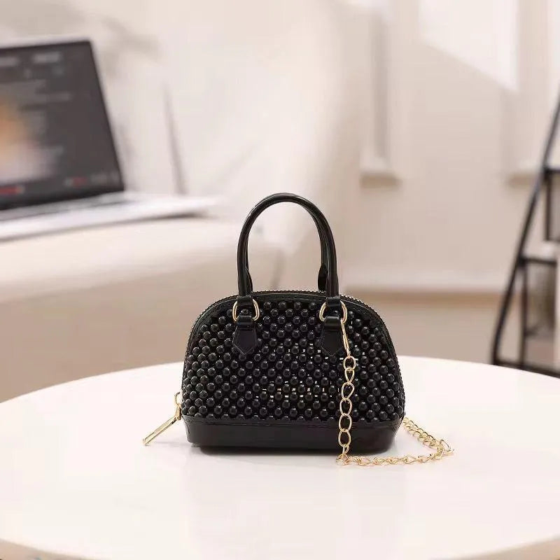 Stylish Girls Mini Chain Crossbody Bag – Multi Color Acrylic Fashion Bag