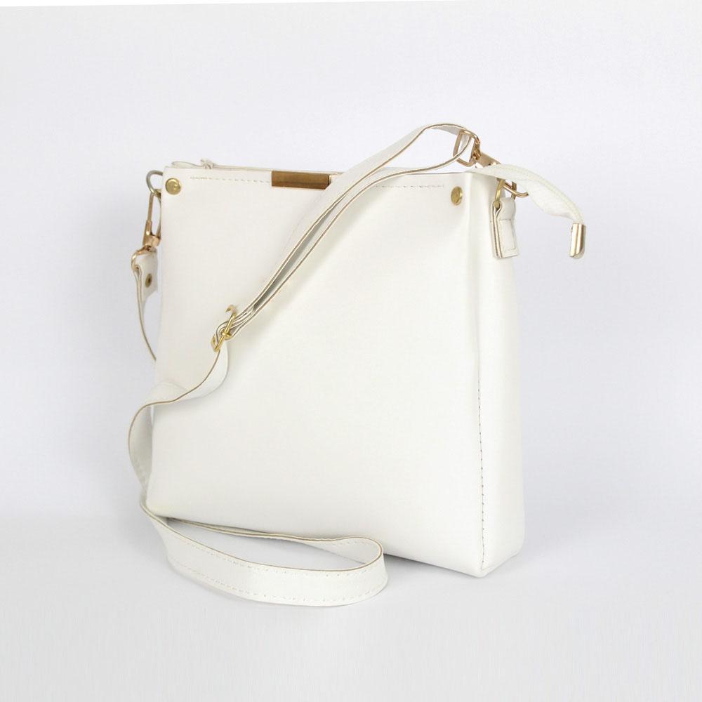 Girls Plain Rexine Handbag – Stylish Ladies Bag for Daily Use