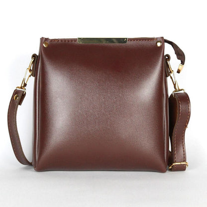 Girls Plain Rexine Handbag – Stylish Ladies Bag for Daily Use
