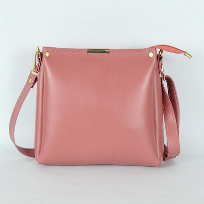 Girls Plain Rexine Handbag – Stylish Ladies Bag for Daily Use