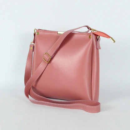 Girls Plain Rexine Handbag – Stylish Ladies Bag for Daily Use