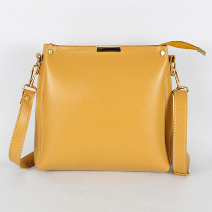 Girls Plain Rexine Handbag – Stylish Ladies Bag for Daily Use